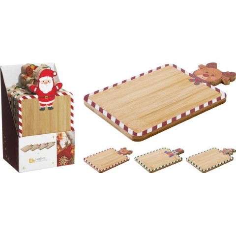 TAGLIERE BAMBU' NATALE 4 ASSORTITI